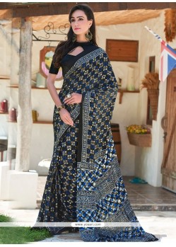 Competent Print Work Printed Saree