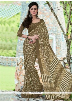 Grandiose Printed Saree For Casual