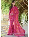 Exceptional Georgette Print Work Printed Saree