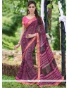 Awesome Georgette Print Work Printed Saree