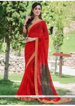 Innovative Georgette Printed Saree