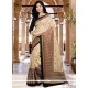 Charismatic Print Work Beige Art Silk Printed Saree