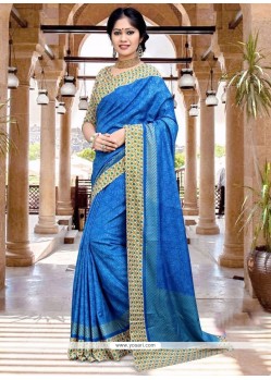 Sensible Art Silk Blue Traditional Saree