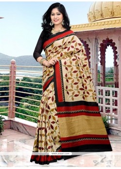 Exceptional Print Work Art Silk Printed Saree