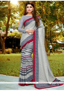 Piquant Print Work Printed Saree