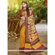 Engrossing Print Work Multi Colour Printed Saree