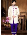 Opulent Beige Colored Sherwani