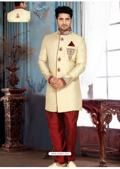 Precious Banarasi Indo Western Sherwani