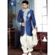 Lovable Bluish Art Silk Sherwani