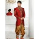 Elegant Maroonish Indo Western Sherwani