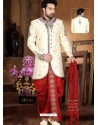 Fetching Creamish Indo Western Sherwani