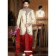 Awesome Creamish Indo Western Sherwani