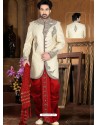 Awesome Creamish Indo Western Sherwani