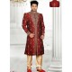 Winning Maroonish Readymade Sherwani