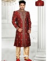 Winning Maroonish Readymade Sherwani