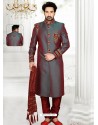 Rousing Shaded Green Sherwani