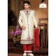 Pompous Creamish Readymade Sherwani