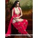 Noble Banarasi Silk Hot Pink Weaving Work Readymade Suit