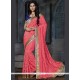 Prepossessing Embroidered Work Traditional Saree
