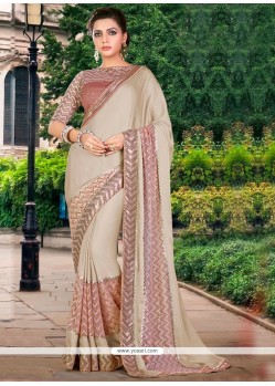 Classical Beige Traditional Saree