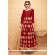 Exciting Lace Work Anarkali Salwar Suit