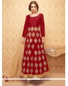 Exciting Lace Work Anarkali Salwar Suit