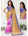 Girlish Crepe Silk Multi Colour Printed Saree