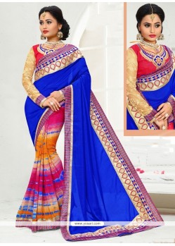 Delectable Art Silk Multi Colour Printed Saree