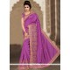 Precious Bhagalpuri Silk Purple Designer Traditional Saree