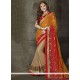 Awesome Net Patch Border Work Classic Designer Saree