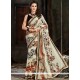 Winsome Print Work Faux Georgette Printed Saree