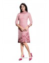 Beckoning Pink Embroidered Work Party Wear Kurti