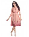 Transcendent Embroidered Work Linen Party Wear Kurti