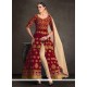 Celestial Patch Border Work Banglori Silk Designer Floor Length Suit