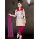 Girls Incredible Violet Art Silk in Embroidered Readymade Salwar Kameez