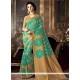 Exquisite Sea Green Art Silk Traditional Saree
