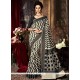 Weaving Art Silk Traditional Saree In Black And Grey