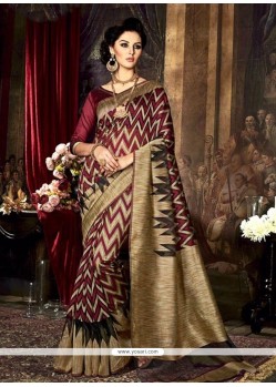 Sumptuous Art Silk Weaving Work Traditional Saree