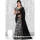Blooming Black Faux Georgette Casual Saree