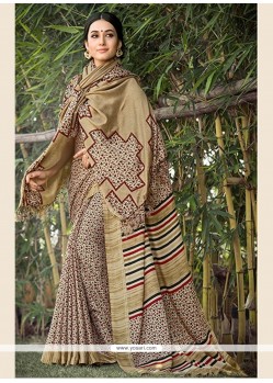 Multi Colour Print Work Pashnima Silk Printed Saree
