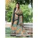 Gleaming Pashnima Silk Multi Colour Print Work Printed Saree