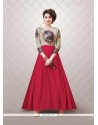 Conspicuous Red Faux Georgette Party Wear Kurti