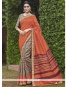 Staggering Multi Colour Printed Saree