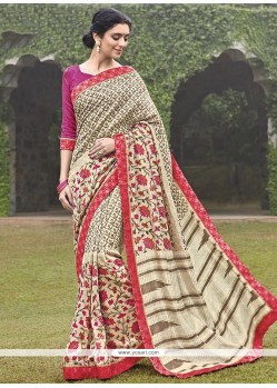 Wonderous Multi Colour Handloom Silk Printed Saree