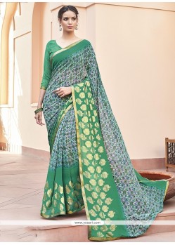 Fabulous Faux Georgette Printed Saree