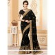 Awesome Faux Georgette Embroidered Work Classic Saree