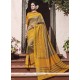 Monumental Patch Border Work Traditional Saree