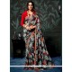 Topnotch Abstract Print Work Multi Colour Printed Saree