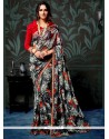 Topnotch Abstract Print Work Multi Colour Printed Saree