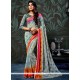 Gripping Abstract Print Work Multi Colour Printed Saree